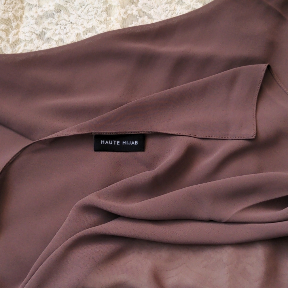 NEW Haute Hijab square chiffon (cocoa)